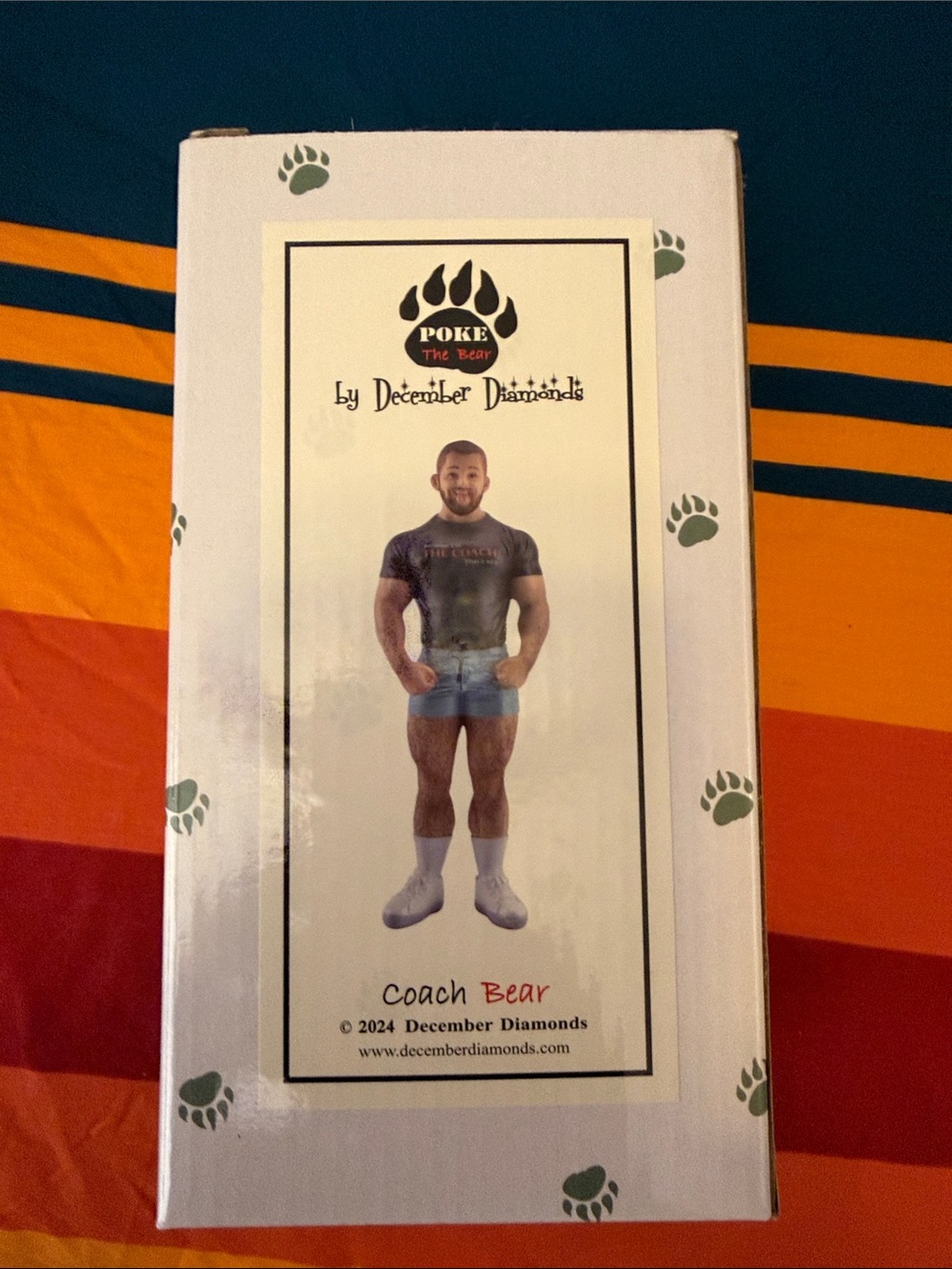 Coach bear poke the bear ornament